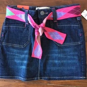 Gap Kids Jean Denim Skort 12 Regular NWT  Argyle